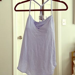 Blue lululemon bralette tank top